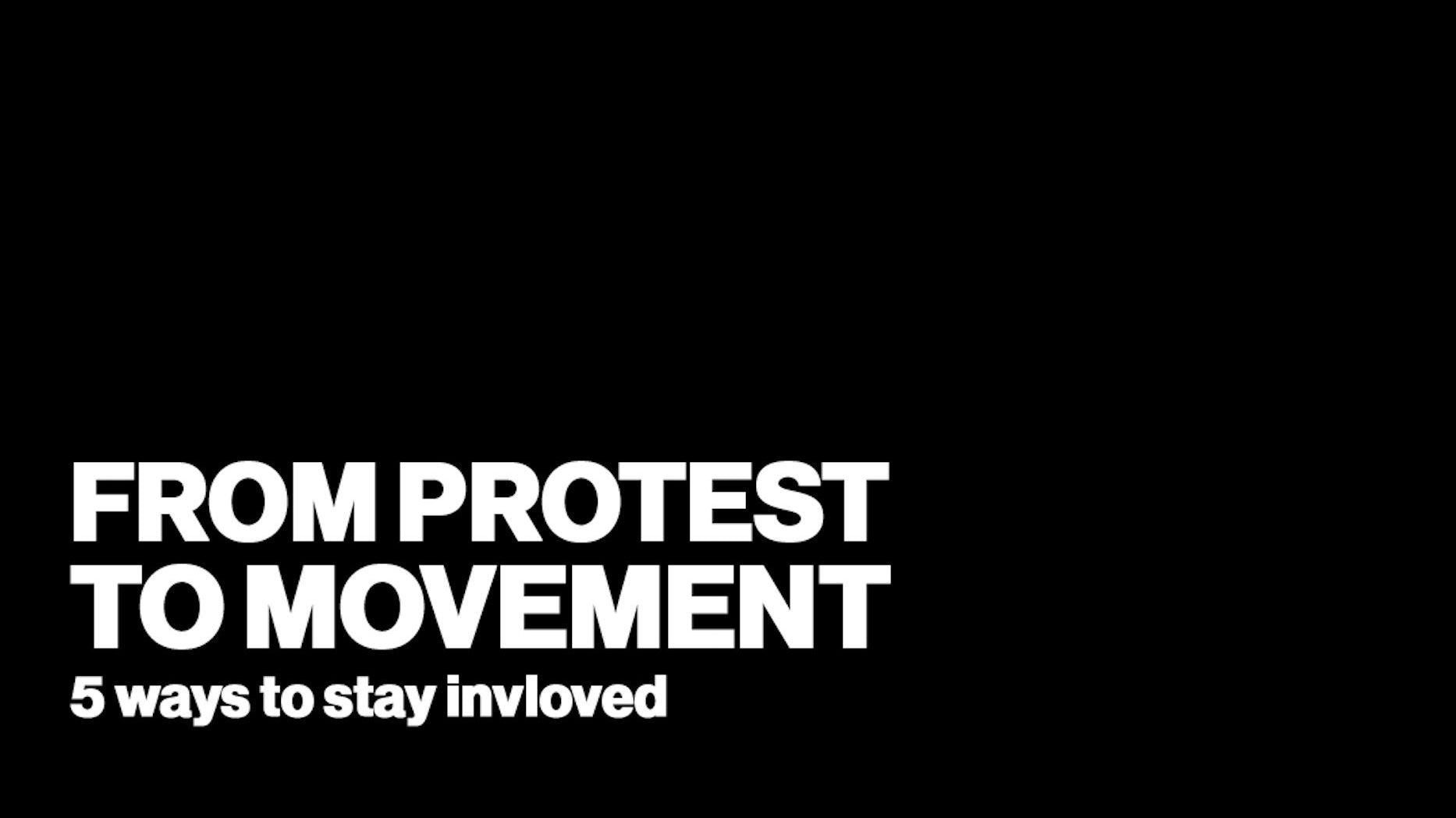 How To Get Involved With The Black Lives Matter Movement