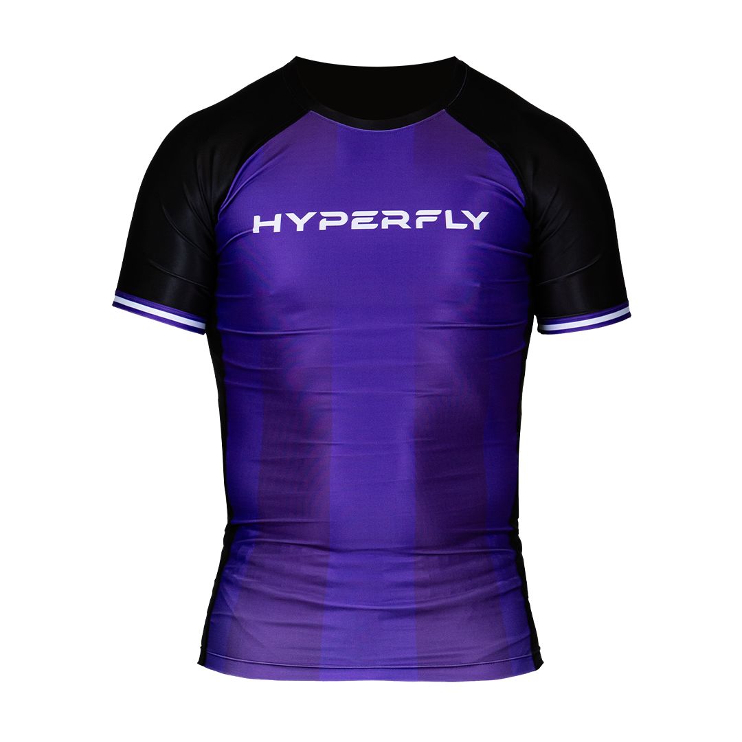 Core Ranked Rash Guard No Gi / Rash Guard Hyperfly Purple 2X Small