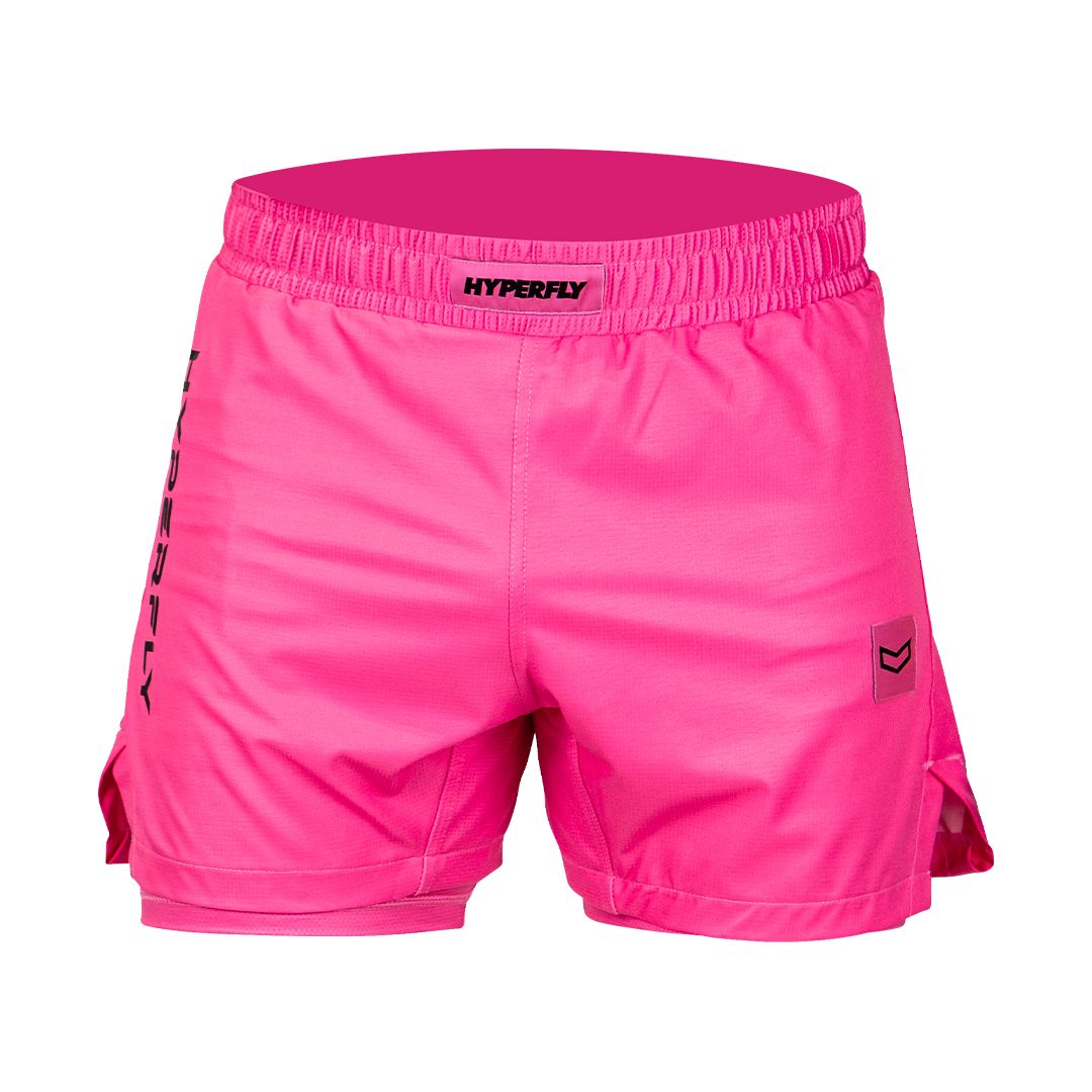 Core Training Shorts Hyperfly Pink With Liner 26