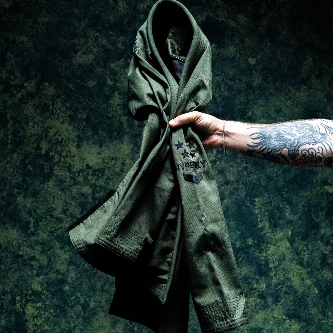 GeneralFly Gi Fatigue Green Kimono / Adult Hyperfly
