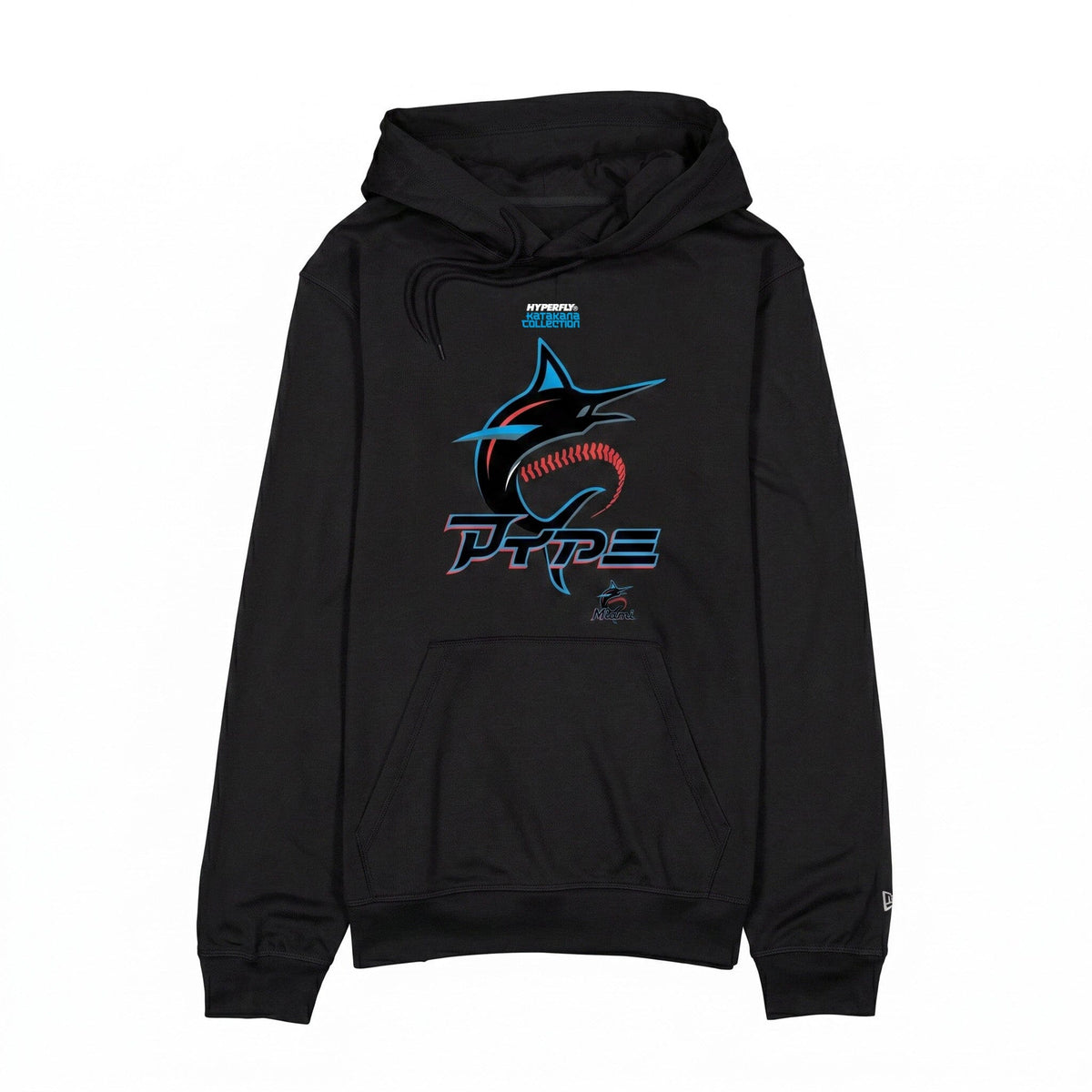 HYPERFLY + MLB + New Era Miami Marlins Hoodie Apparel / Tops / Sweatshirt Hyperfly Small