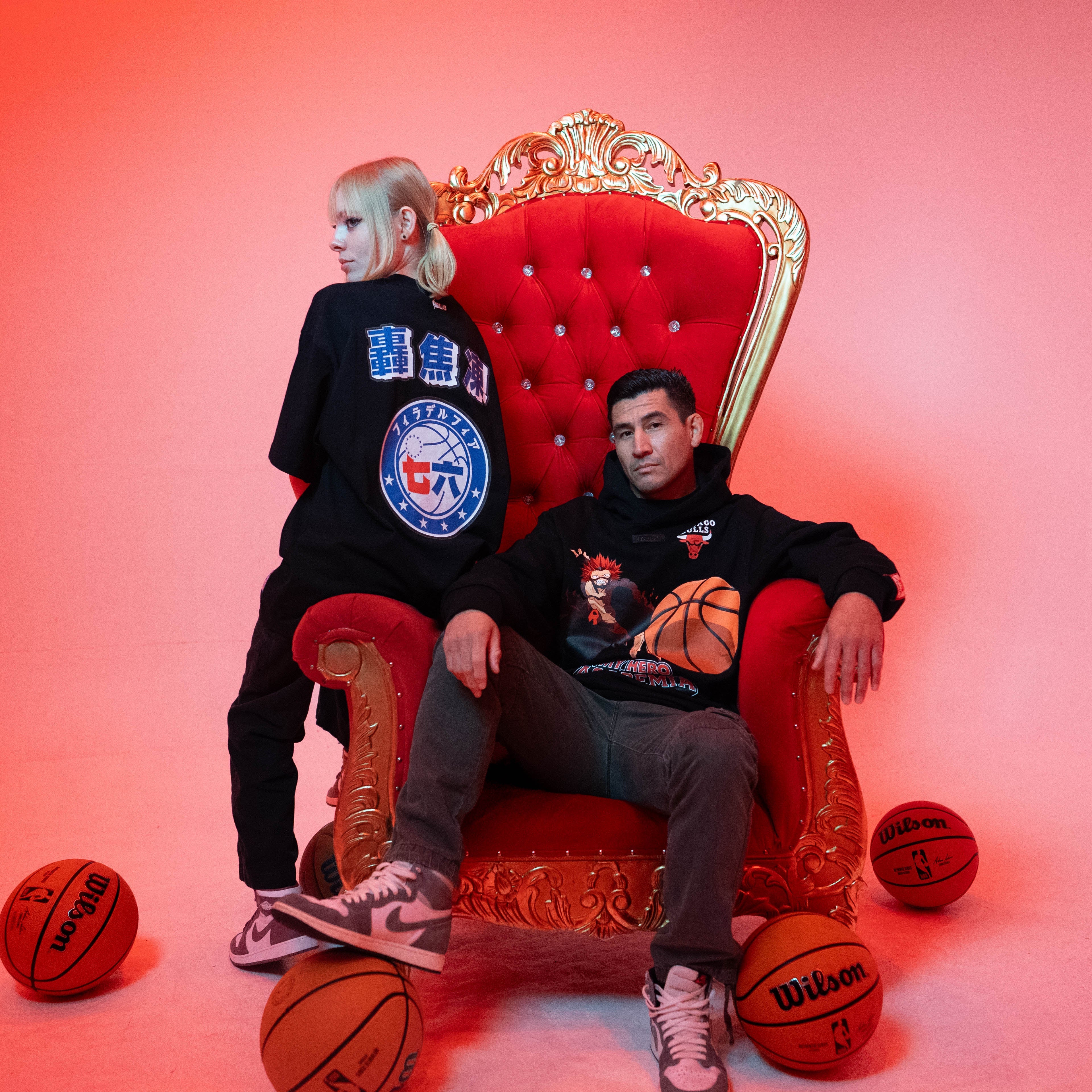 HYPERFLY + NBA + My Hero Academia Bulls Hoodie Apparel / Tops / Sweatshirt Hyperfly