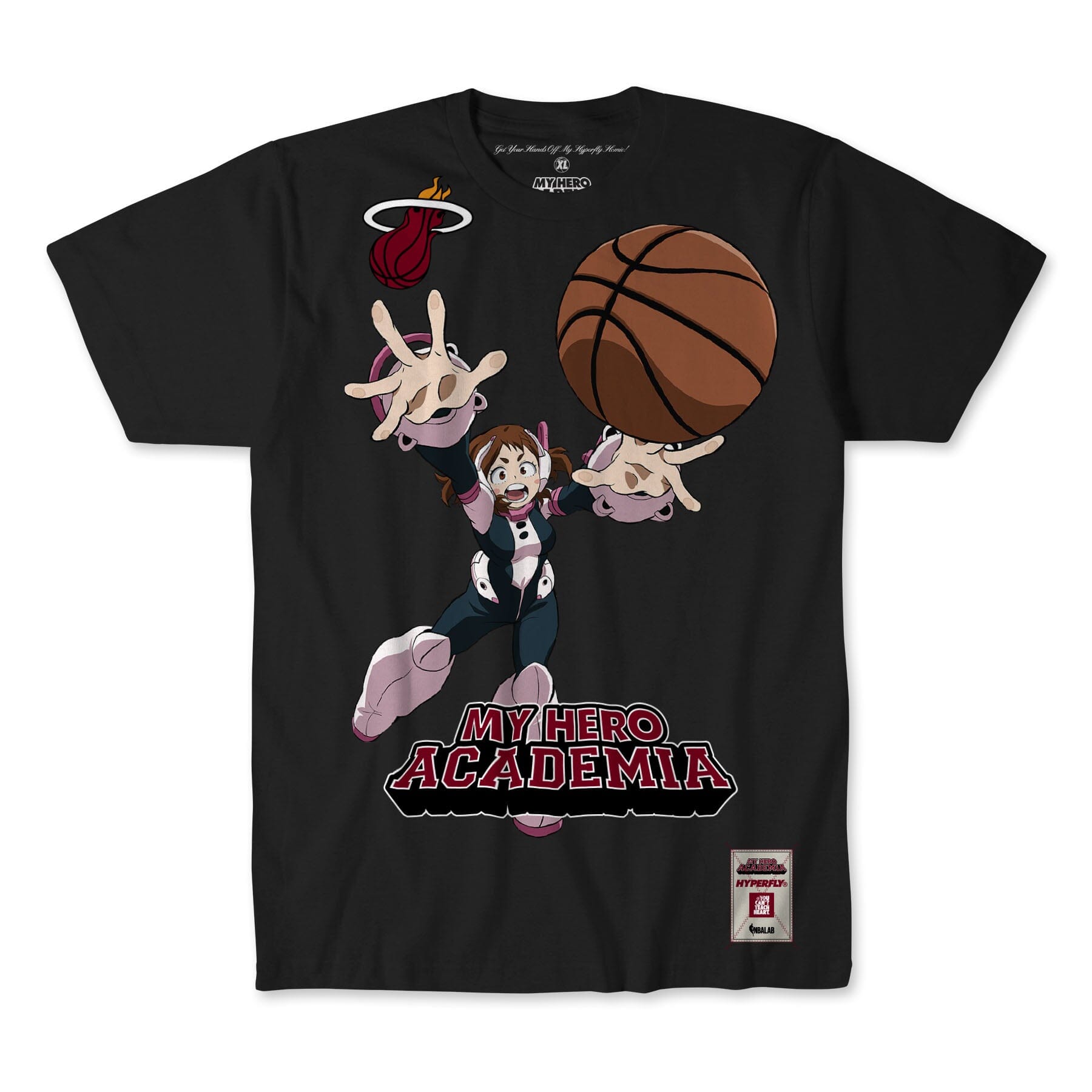 HYPERFLY + NBA + My Hero Academia Heat Tee Apparel / Tops / Tee Hyperfly Small