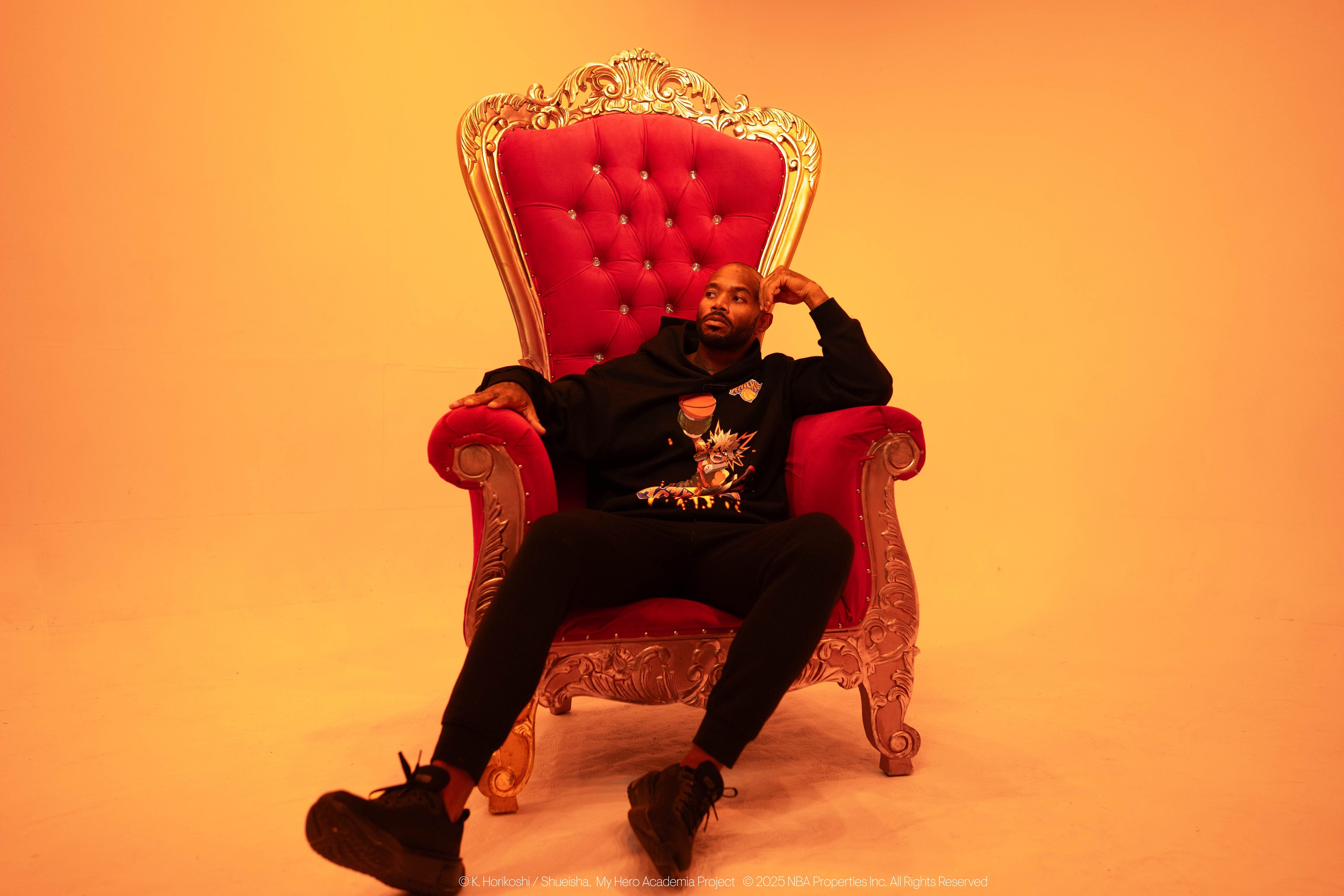 HYPERFLY + NBA + My Hero Academia Knicks Hoodie Apparel / Tops / Sweatshirt Hyperfly