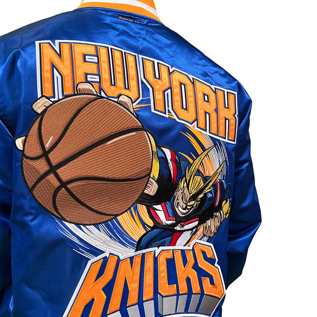 HYPERFLY + NBA + My Hero Academia Knicks Jacket Apparel - Outerwear Hyperfly
