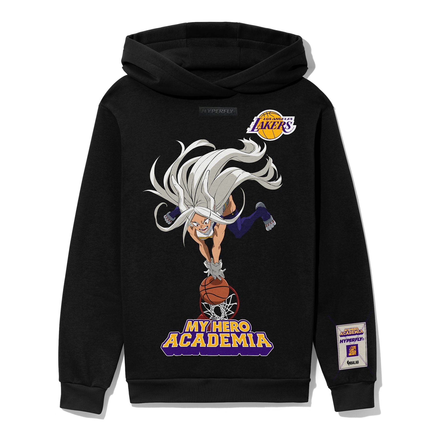HYPERFLY + NBA + My Hero Academia Lakers Hoodie Apparel / Tops / Sweatshirt Hyperfly Small
