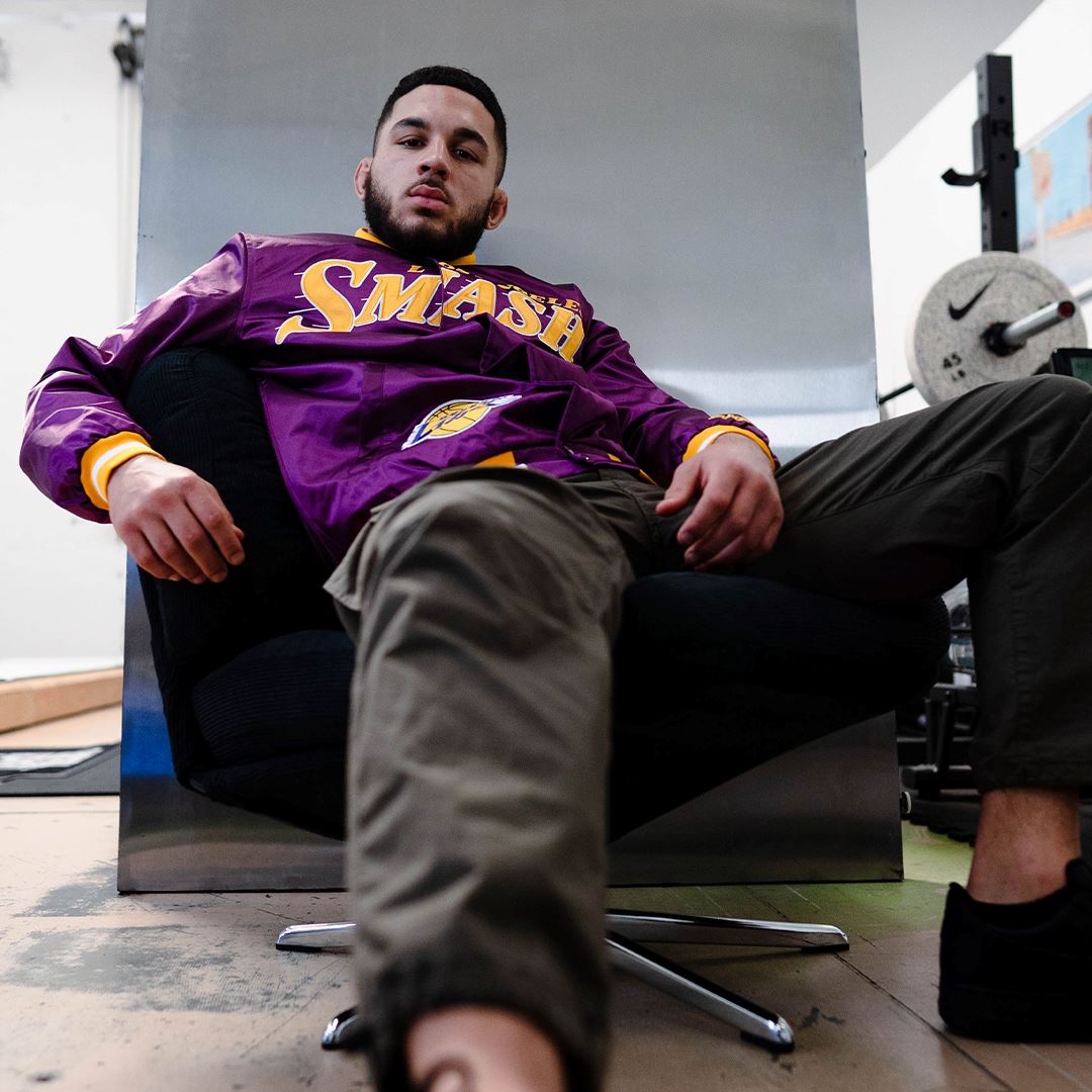 HYPERFLY + NBA + My Hero Academia Lakers Jacket Apparel - Outerwear Hyperfly