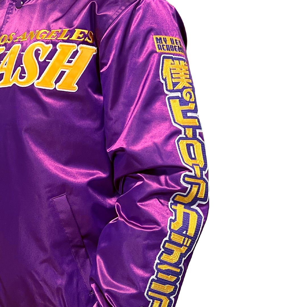 HYPERFLY + NBA + My Hero Academia Lakers Jacket Apparel - Outerwear Hyperfly