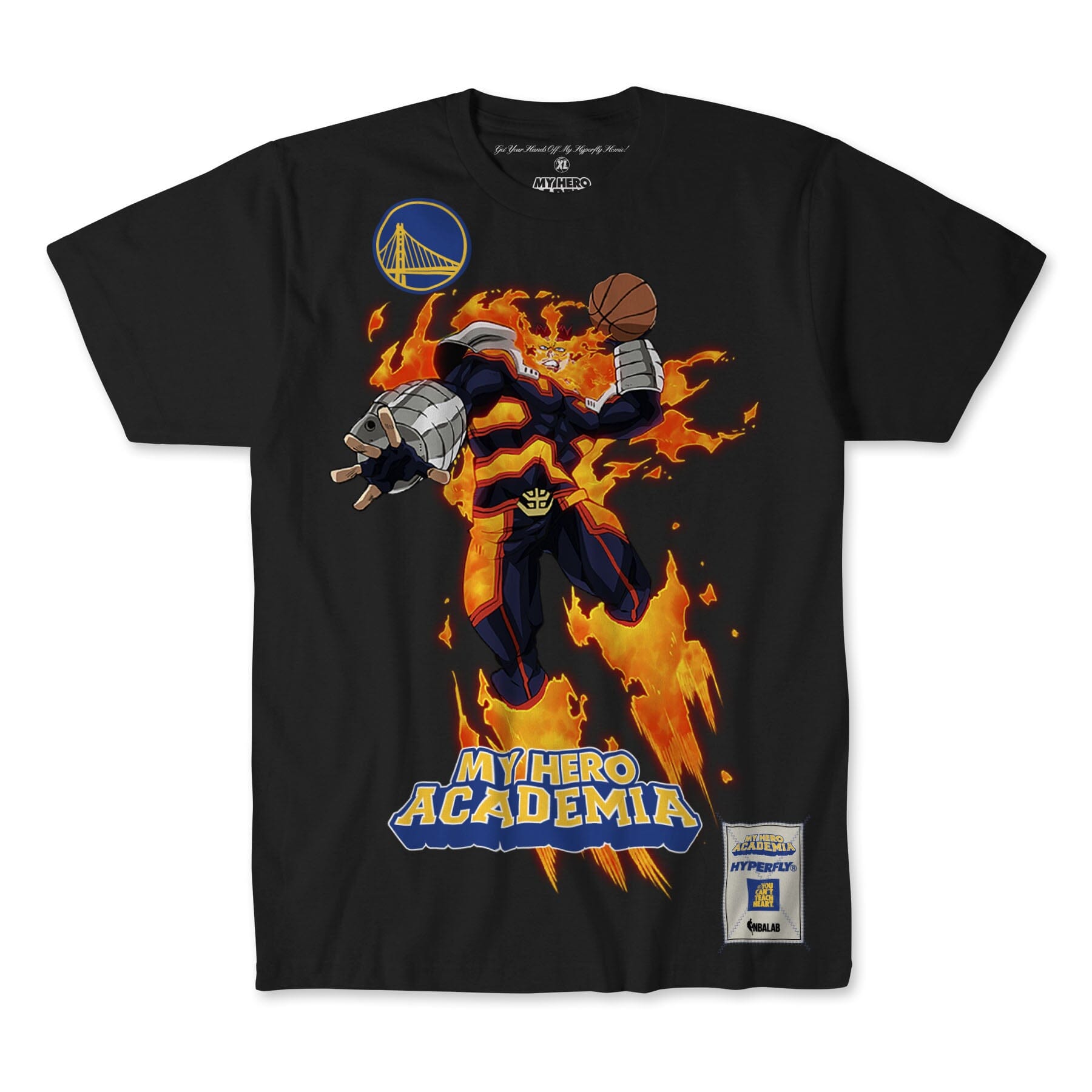HYPERFLY + NBA + My Hero Academia Warriors Tee Apparel / Tops / Tee Hyperfly Small