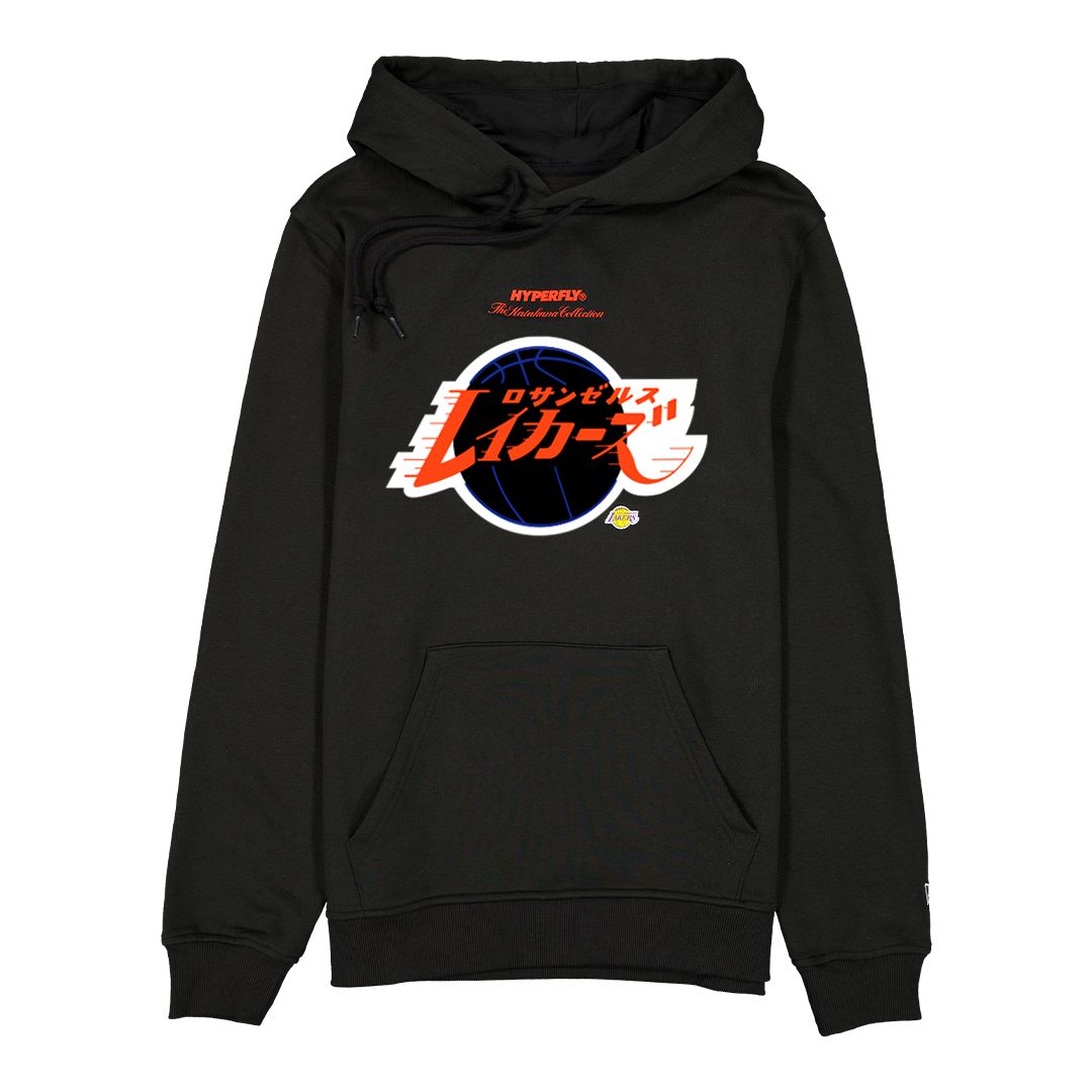 HYPERFLY + NBA + New Era Hoodie Hyperfly Los Angeles Lakers Orange/Black Small