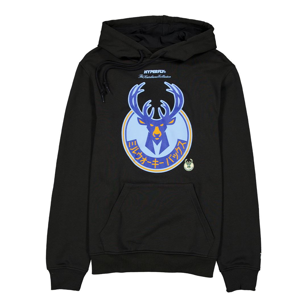 HYPERFLY + NBA + New Era Hoodie Hyperfly Milwaukee Bucks Small