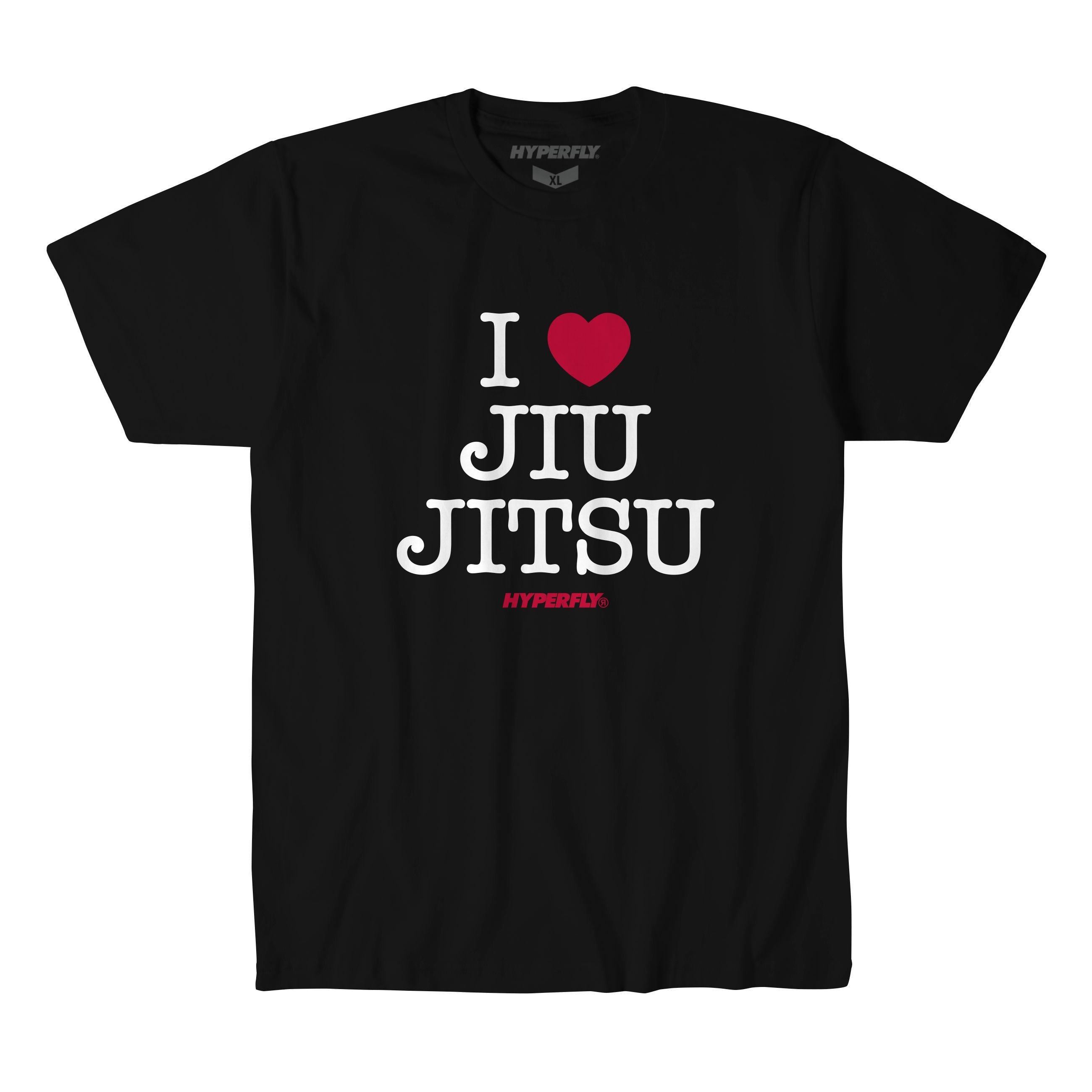 I Heart Jiu Jitsu Tee Apparel / Tops / Tee Hyperfly Black X Small