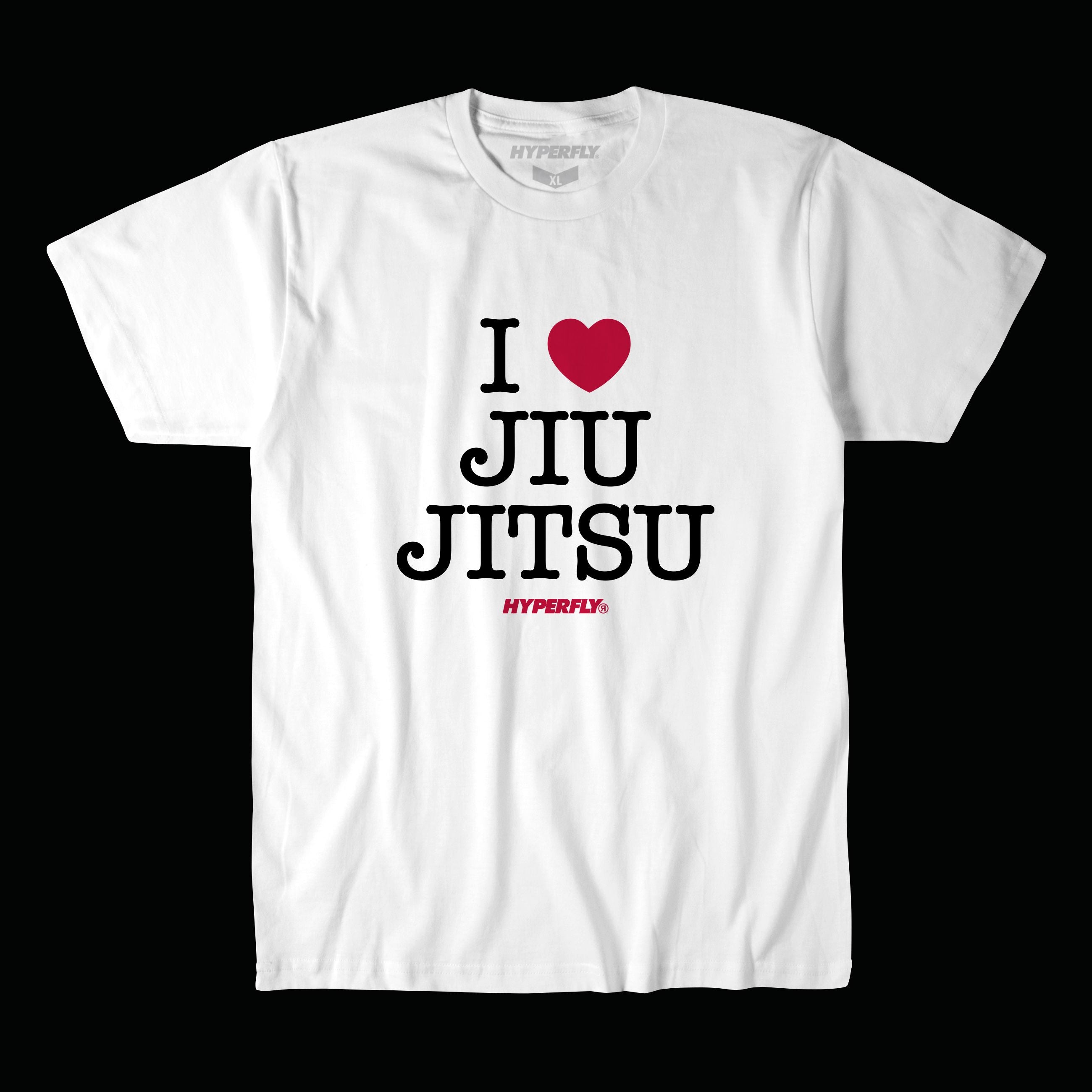 I Heart Jiu Jitsu Tee Apparel / Tops / Tee Hyperfly White X Small