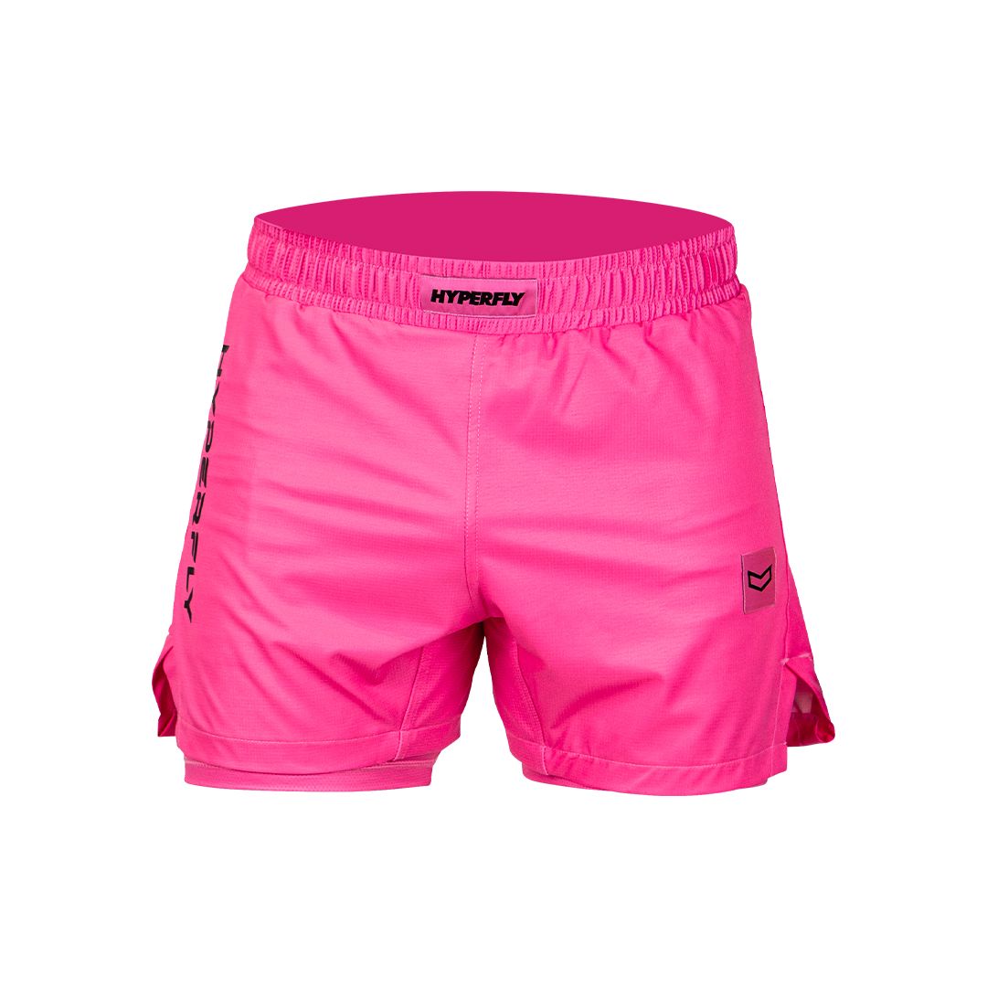 Junior Core Training Shorts Hyperfly Liner Pink 16