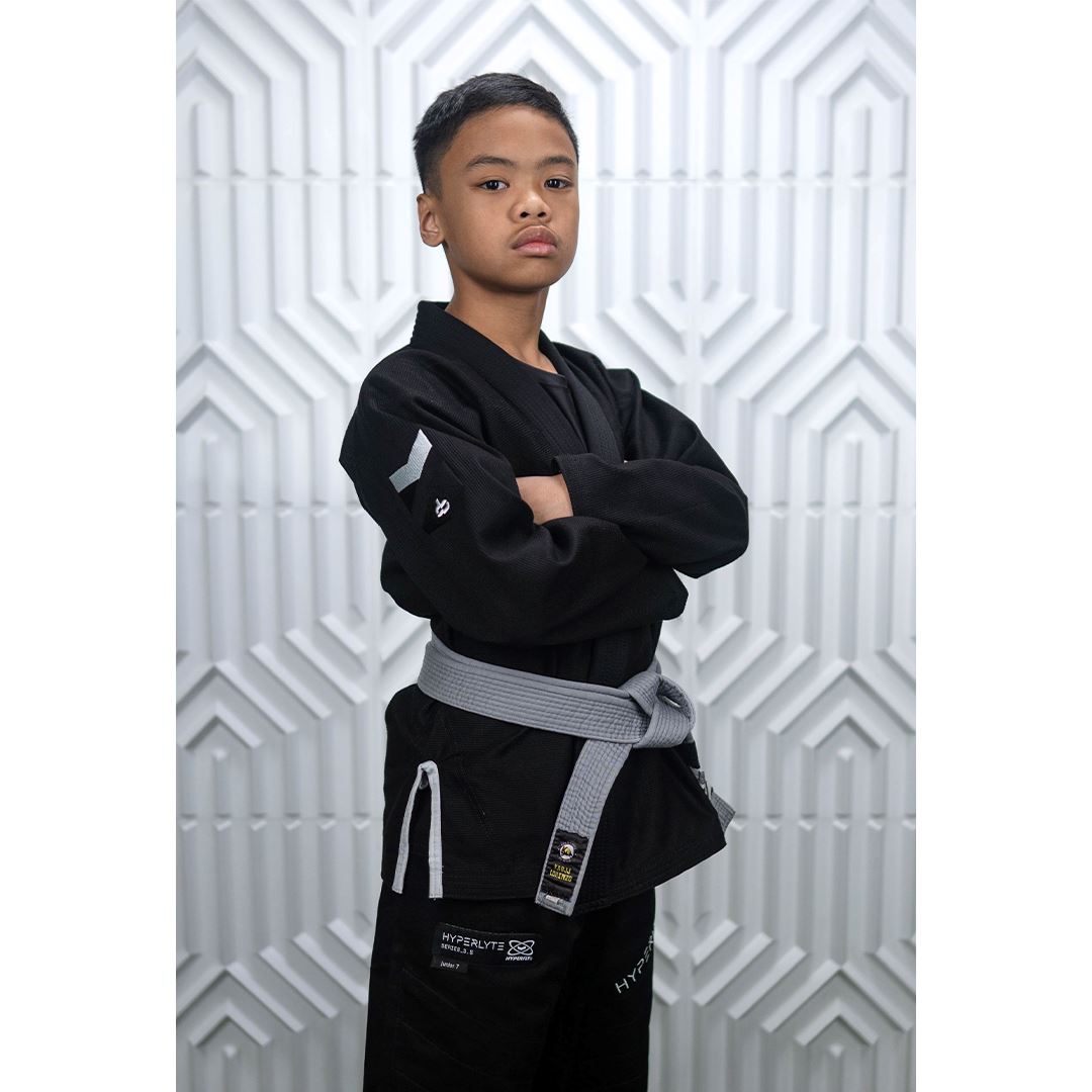 Junior Hyperlyte 3.5 Black With White Kimono - Junior DO OR DIE