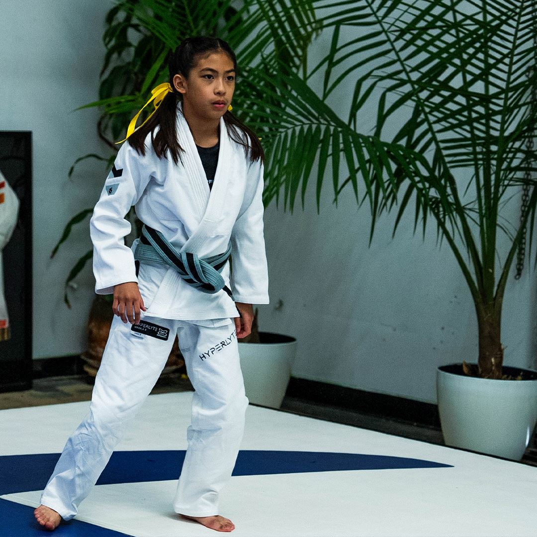 Junior Hyperlyte 3.5 White With Black Kimono - Junior DO OR DIE