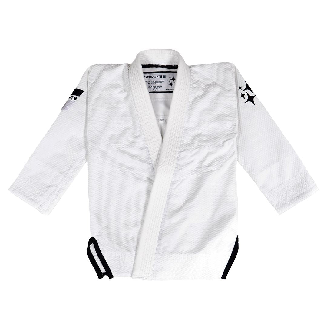 Junior Starlyte III White With Black Kimono - Junior Hyperfly