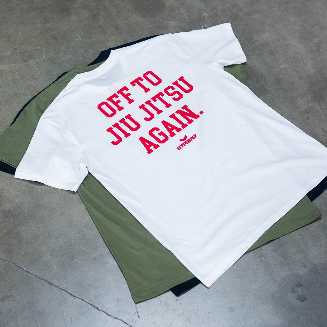 Off To Jiu Jitsu Again Tee Apparel / Tops / Tee Hyperfly