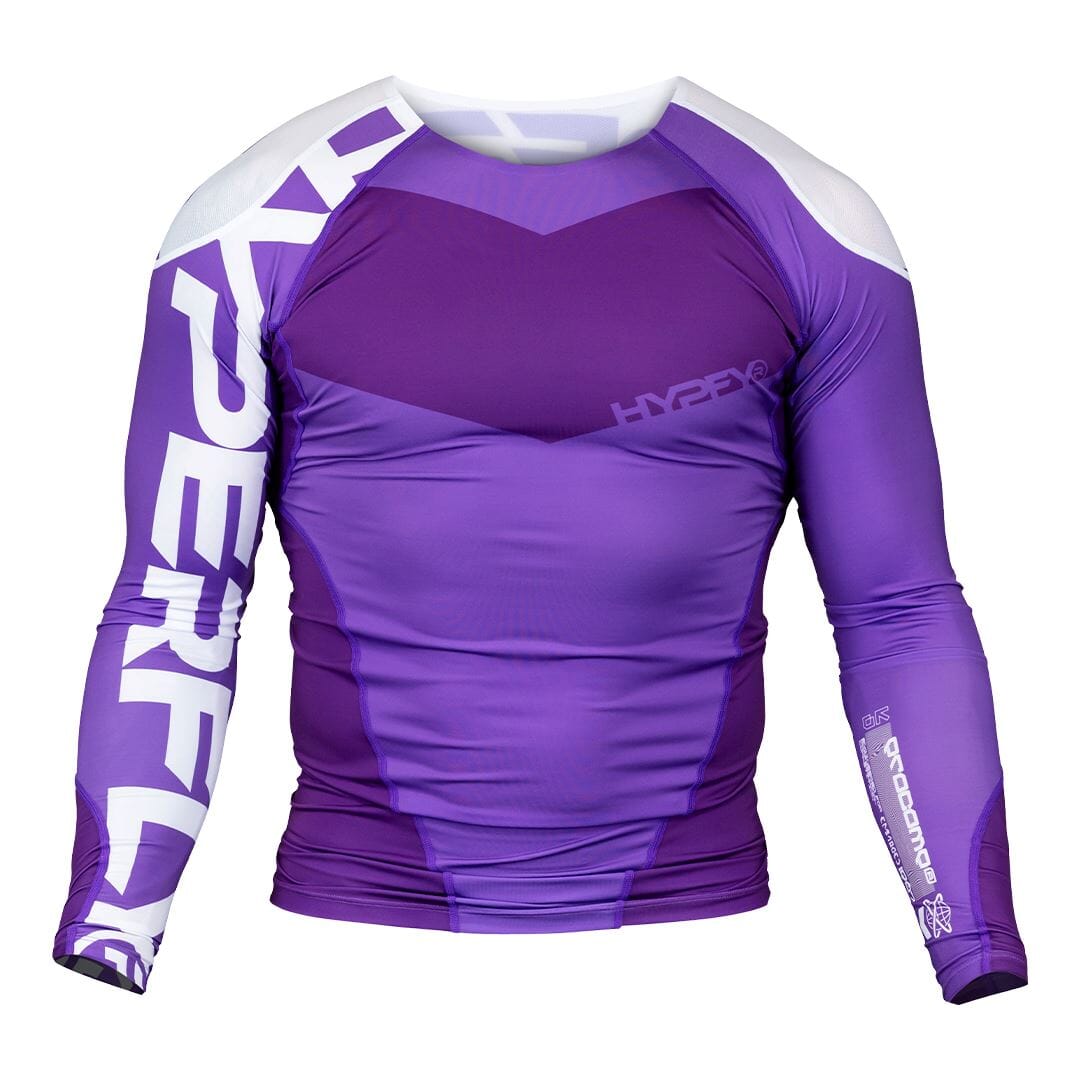ProComp Edge Ranked Rash Guard Purple No Gi - Rash Guard Hyperfly
