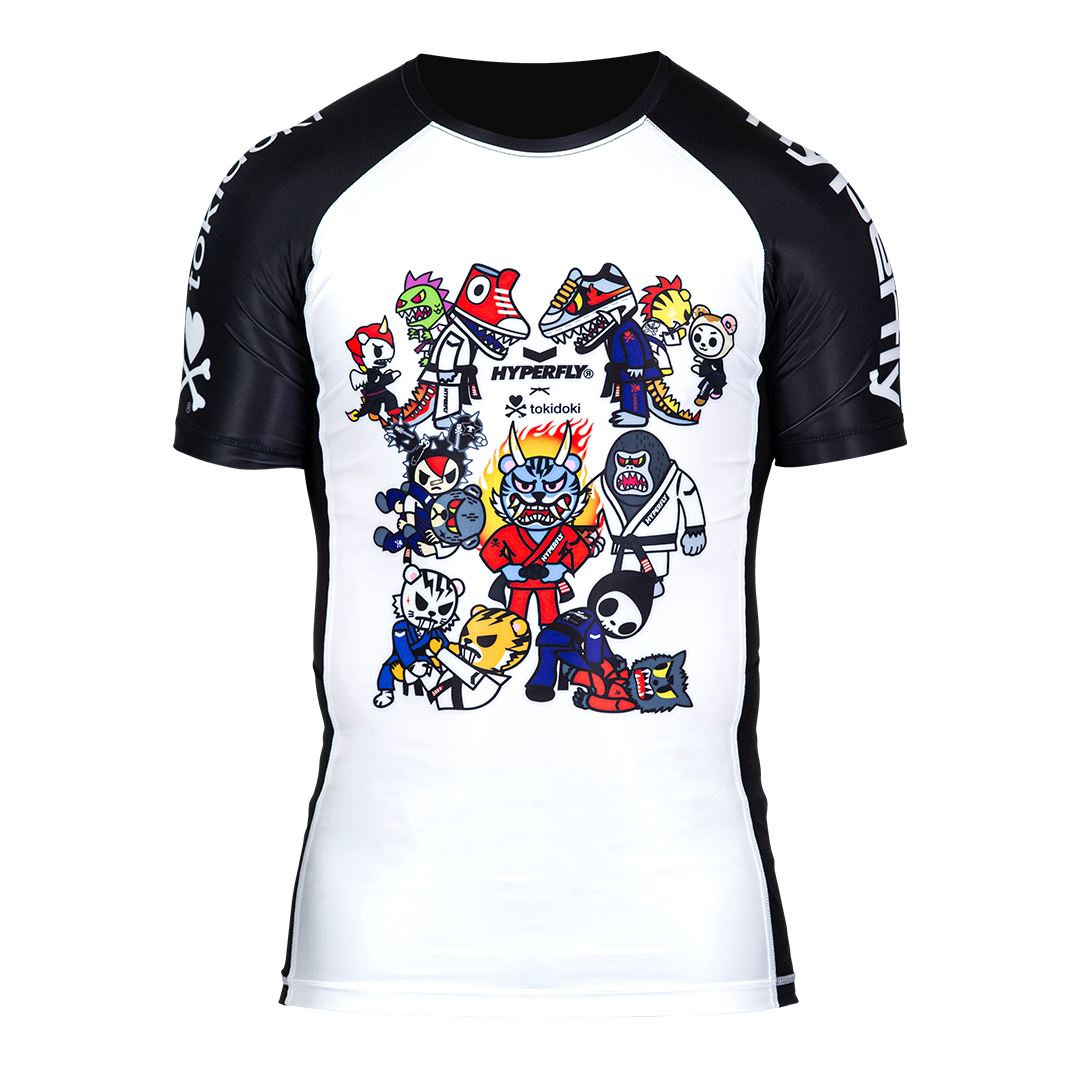 TokiDoki Short Sleeve Rash Guard No Gi - Rash Guard Hyperfly X Small