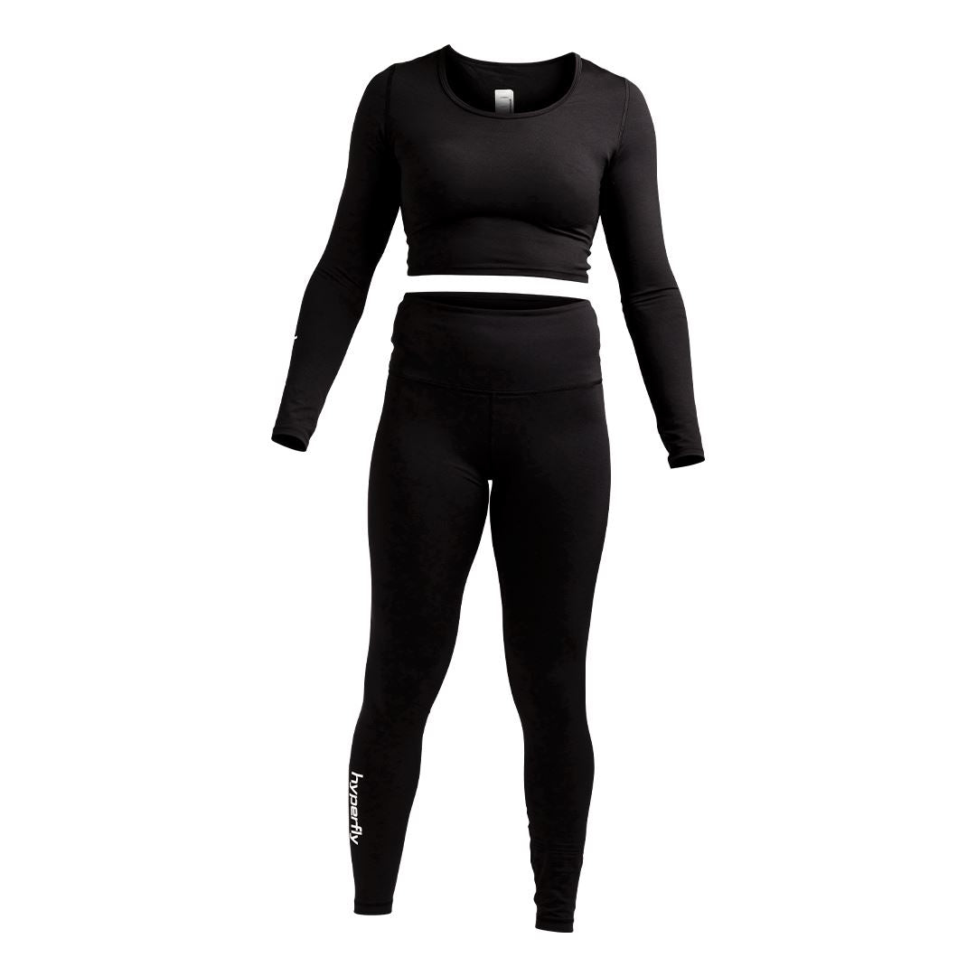 FlyGirl Long Sleeve Crop Top No Gi - Tops Hyperfly