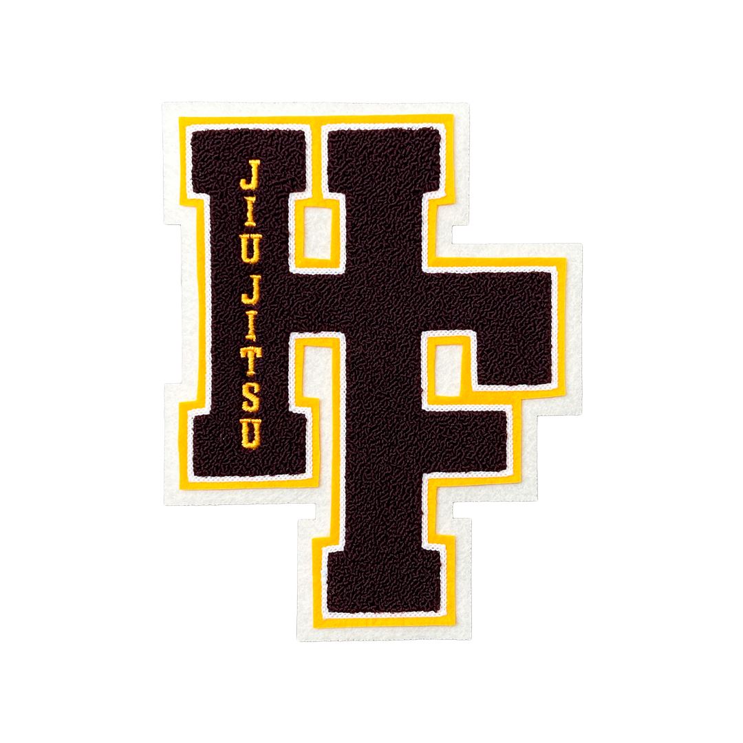 Heavy Hitters Patches Accessory Hyperfly Brown and Gold HF Initials Patch