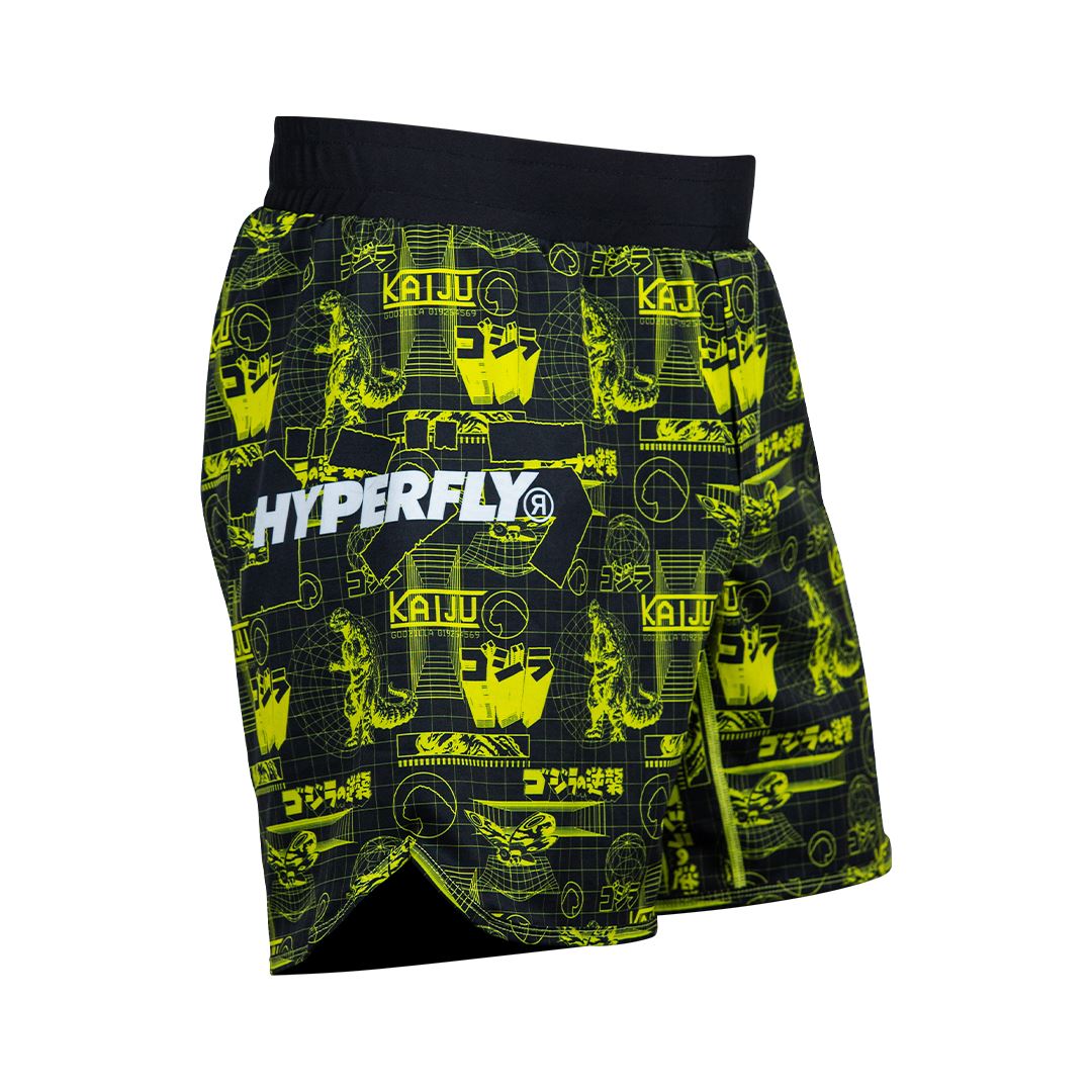Hyperfly x Godzilla Grid BJJ Shorts (Clearance)