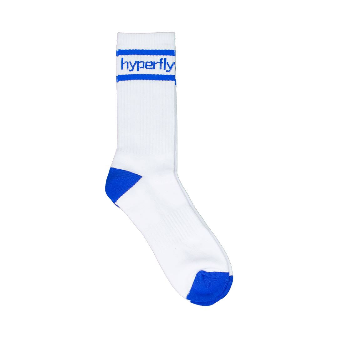 Hyperfly Socks Accessory Hyperfly White with Blue