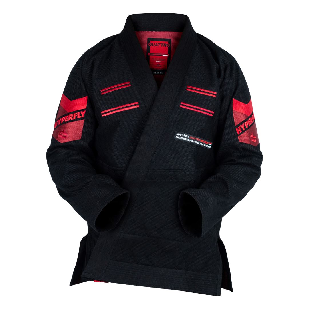 JudoFly X Quattro Sunset Kimono - Adult Hyperfly Black F0