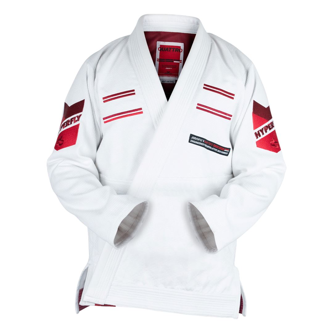 JudoFly X Quattro Sunset Kimono - Adult Hyperfly White F0