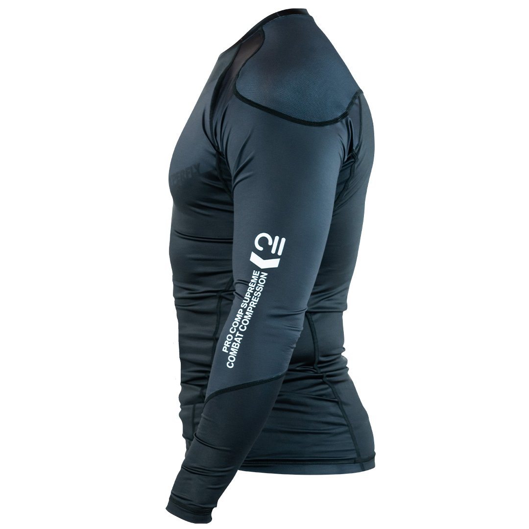Long Sleeve Supreme Ranked Rash Guard No Gi - Rash Guard Hyperfly