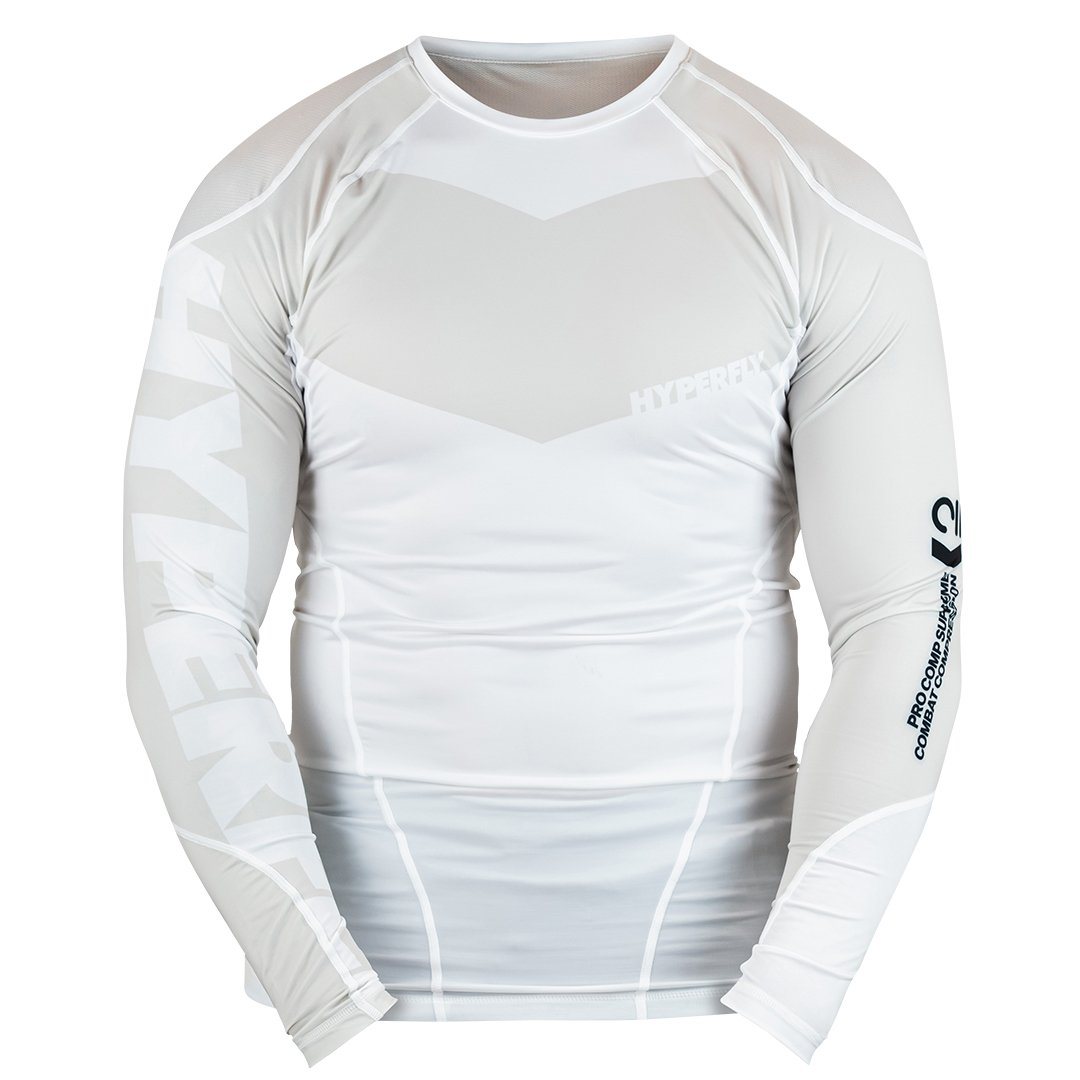 Long Sleeve Supreme Ranked Rash Guard No Gi - Rash Guard Hyperfly
