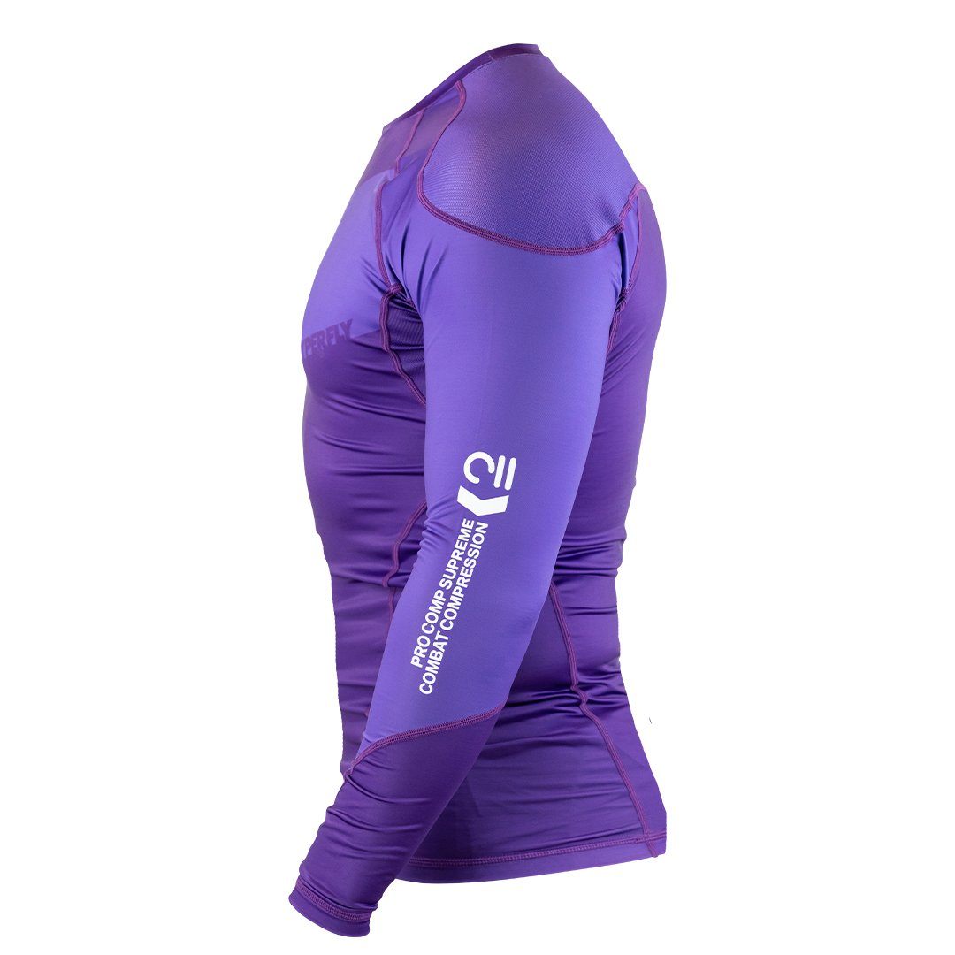 Long Sleeve Supreme Ranked Rash Guard No Gi - Rash Guard Hyperfly