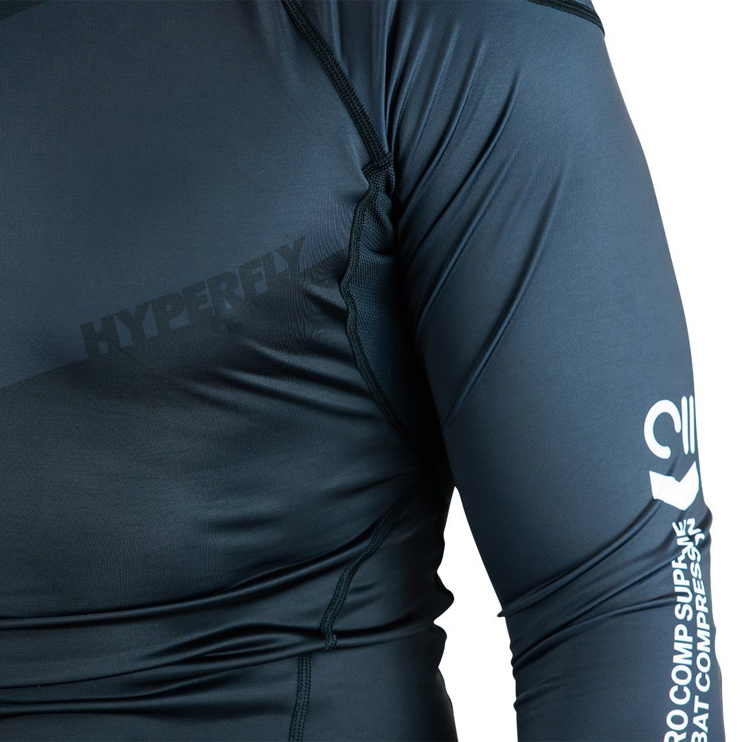 Long Sleeve Supreme Ranked Rash Guard No Gi - Rash Guard Hyperfly