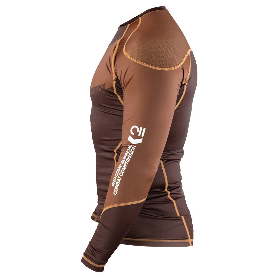 Long Sleeve Supreme Ranked Rash Guard No Gi - Rash Guard Hyperfly