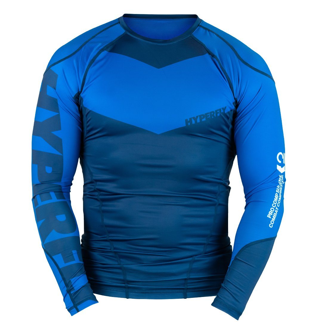 Long Sleeve Supreme Ranked Rash Guard No Gi - Rash Guard Hyperfly