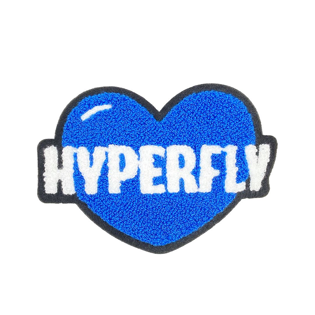 Show Heart Patch Accessory Hyperfly Blue