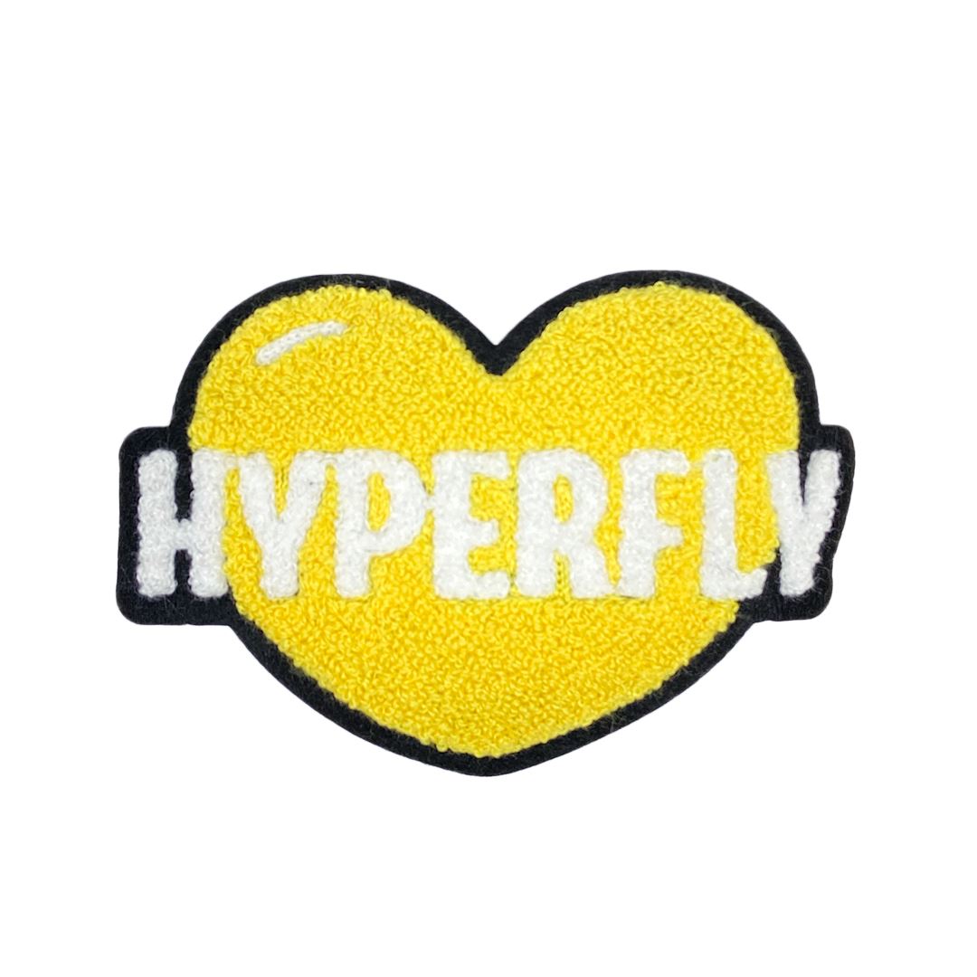 Show Heart Patch Accessory Hyperfly Yellow