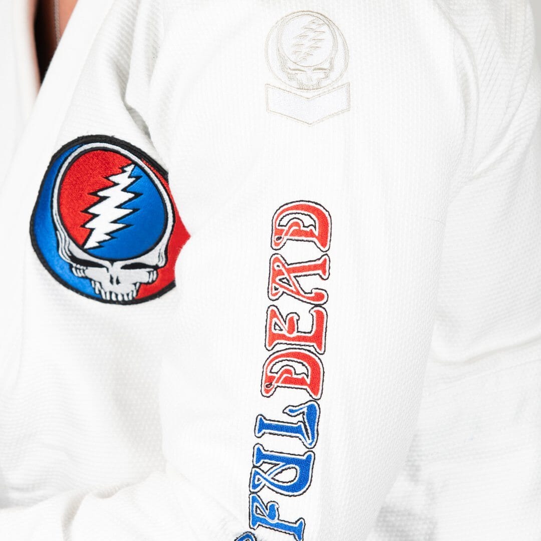 Thrift - Grateful Dead Gi / White / A5 Kimono - Adult Hyperfly