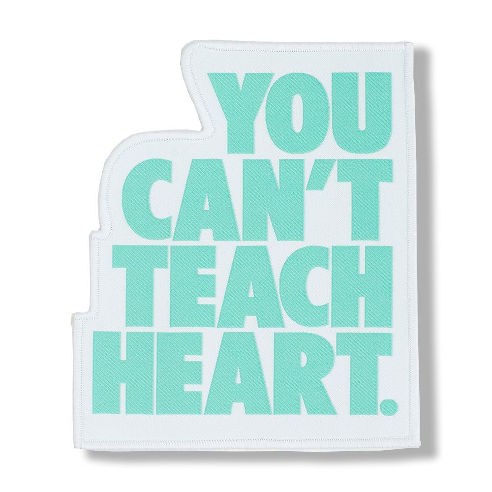 White You Can't Teach Heart. Patch Patch DO OR DIE Teal YCTH