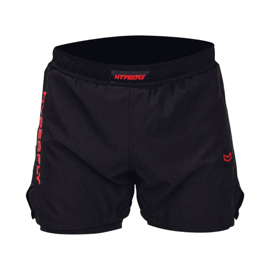 Core Training Shorts Hyperfly Black/Red With Liner 26