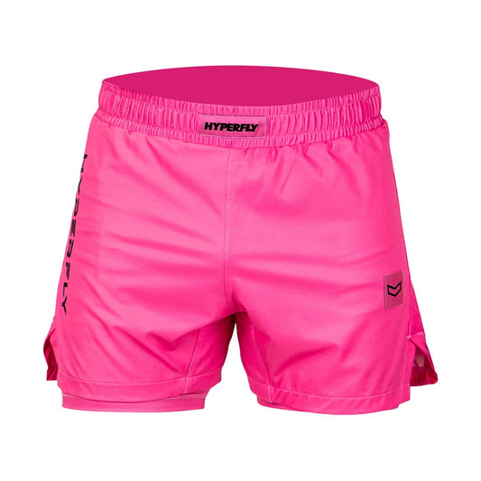 Core Training Shorts Hyperfly Pink With Liner 26