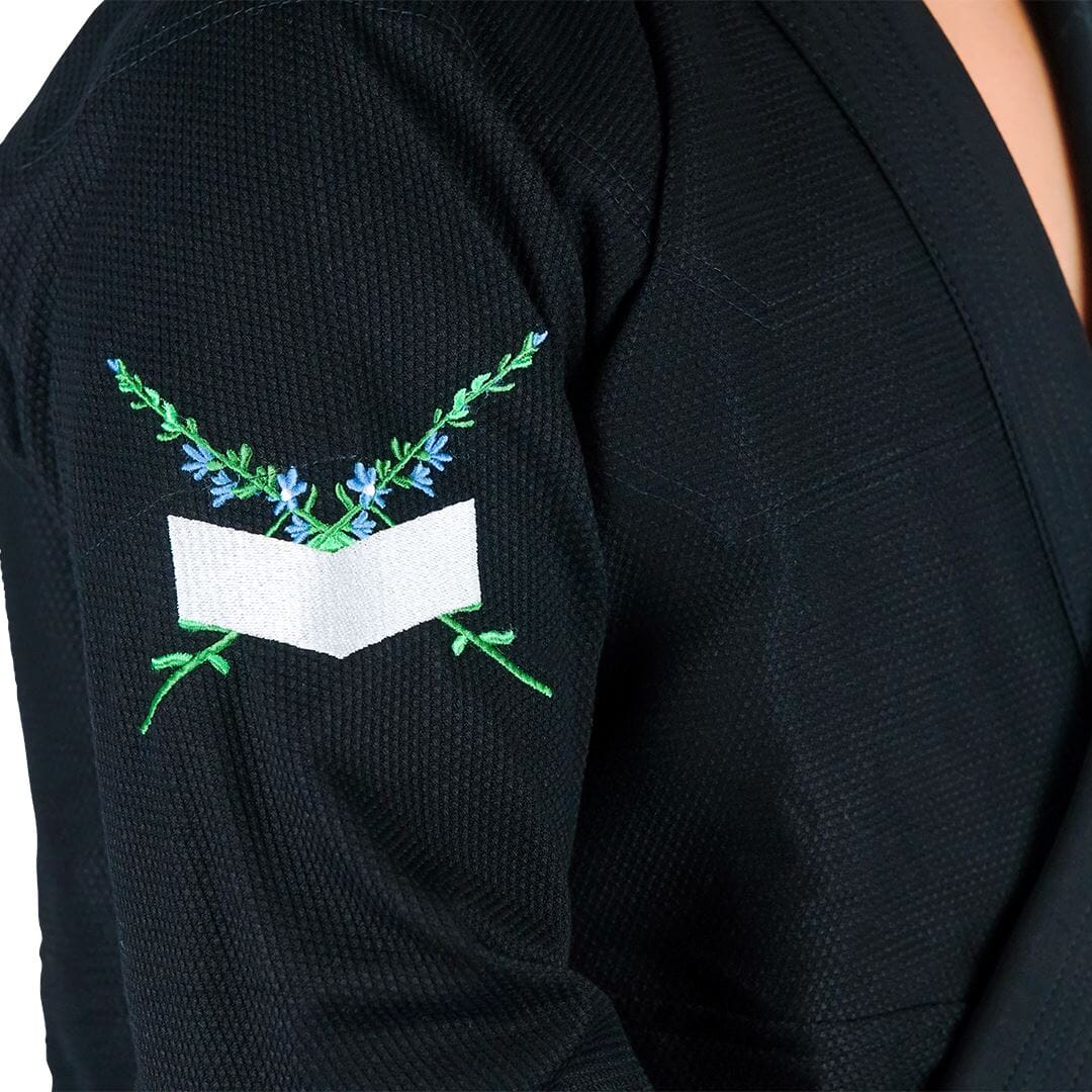 Flora Gi Black Jacket Only (Preorder) Kimono - Adult Hyperfly 