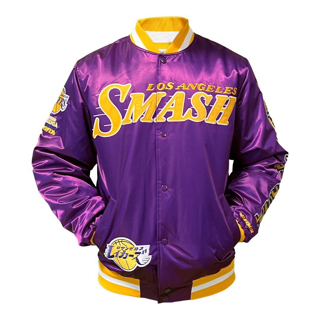 HYPERFLY NBA My Hero Academia Lakers Satin Jacket – Hyperfly