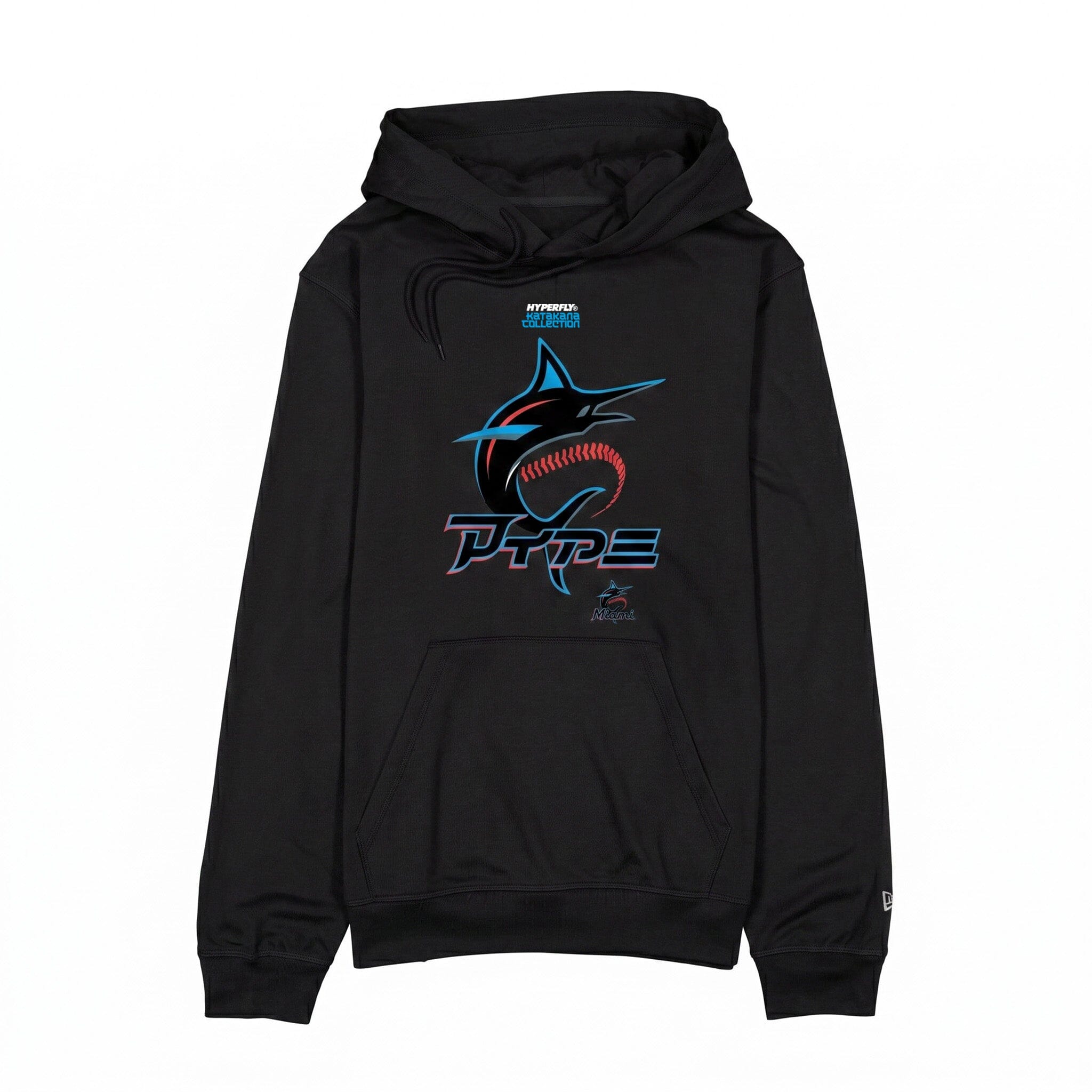 HYPERFLY + MLB + New Era Miami Marlins Hoodie Apparel / Tops / Sweatshirt Hyperfly Small 