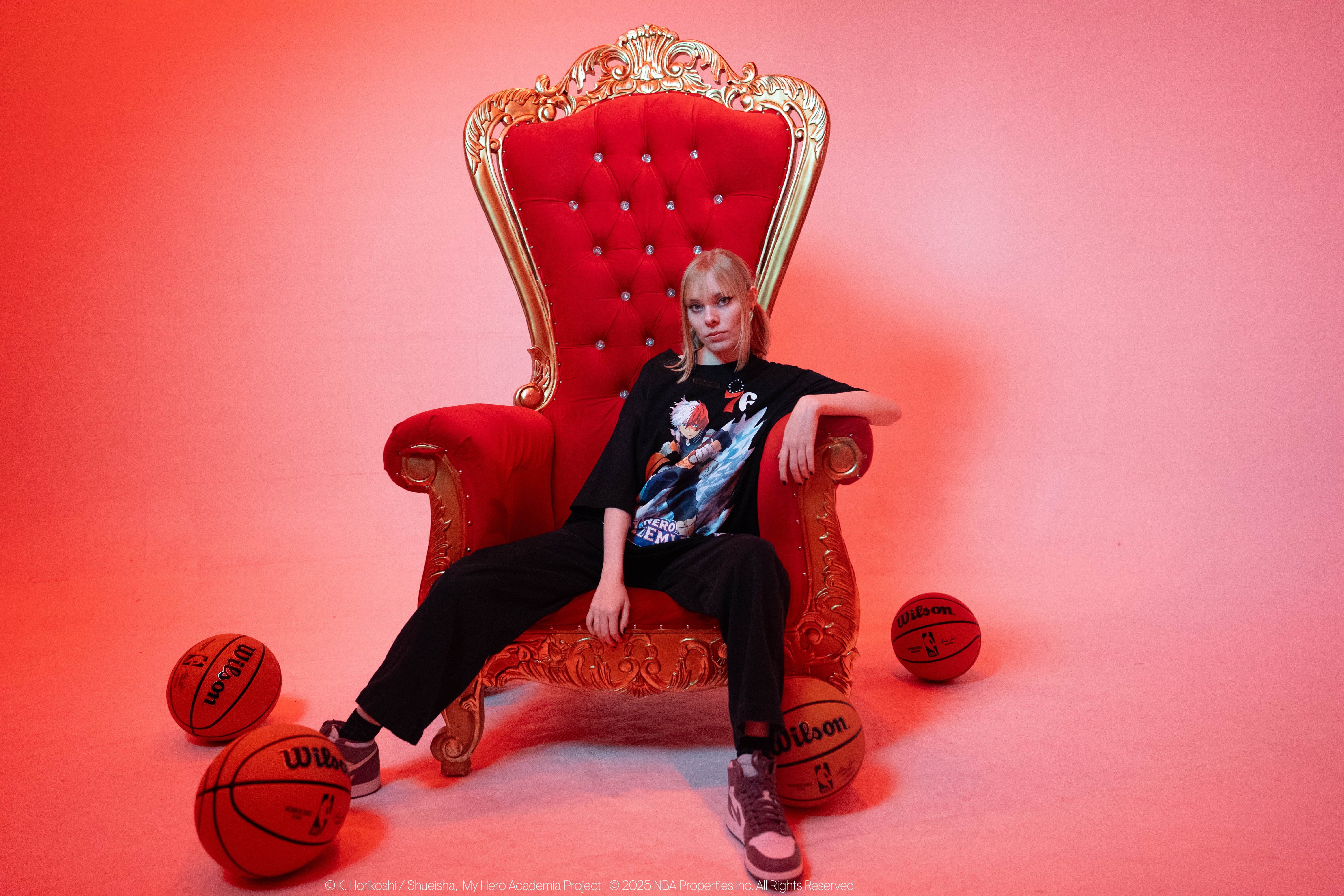 HYPERFLY + NBA + My Hero Academia 76ers Hoodie Apparel / Tops / Sweatshirt Hyperfly 