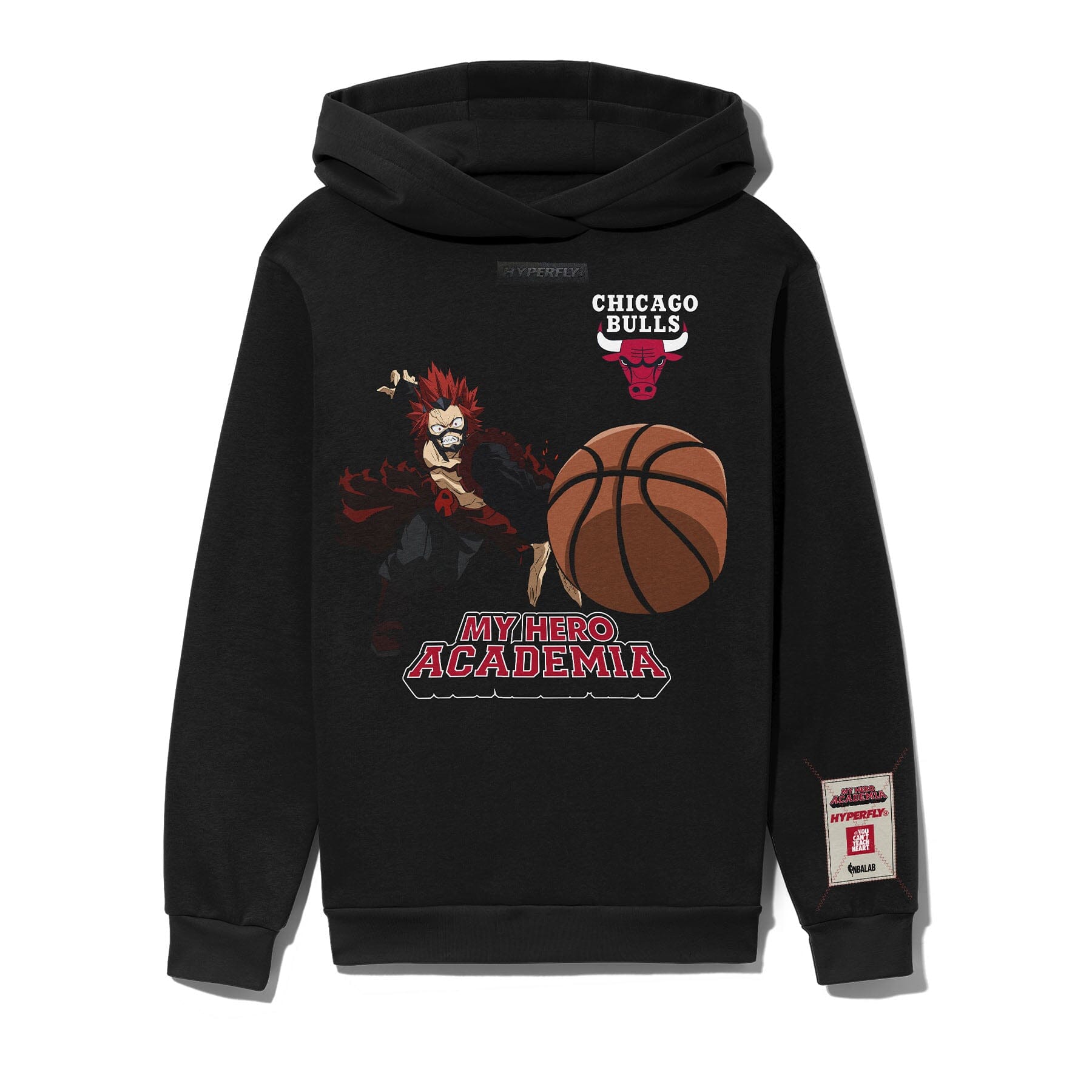 HYPERFLY + NBA + My Hero Academia Bulls Hoodie Apparel / Tops / Sweatshirt Hyperfly Small 