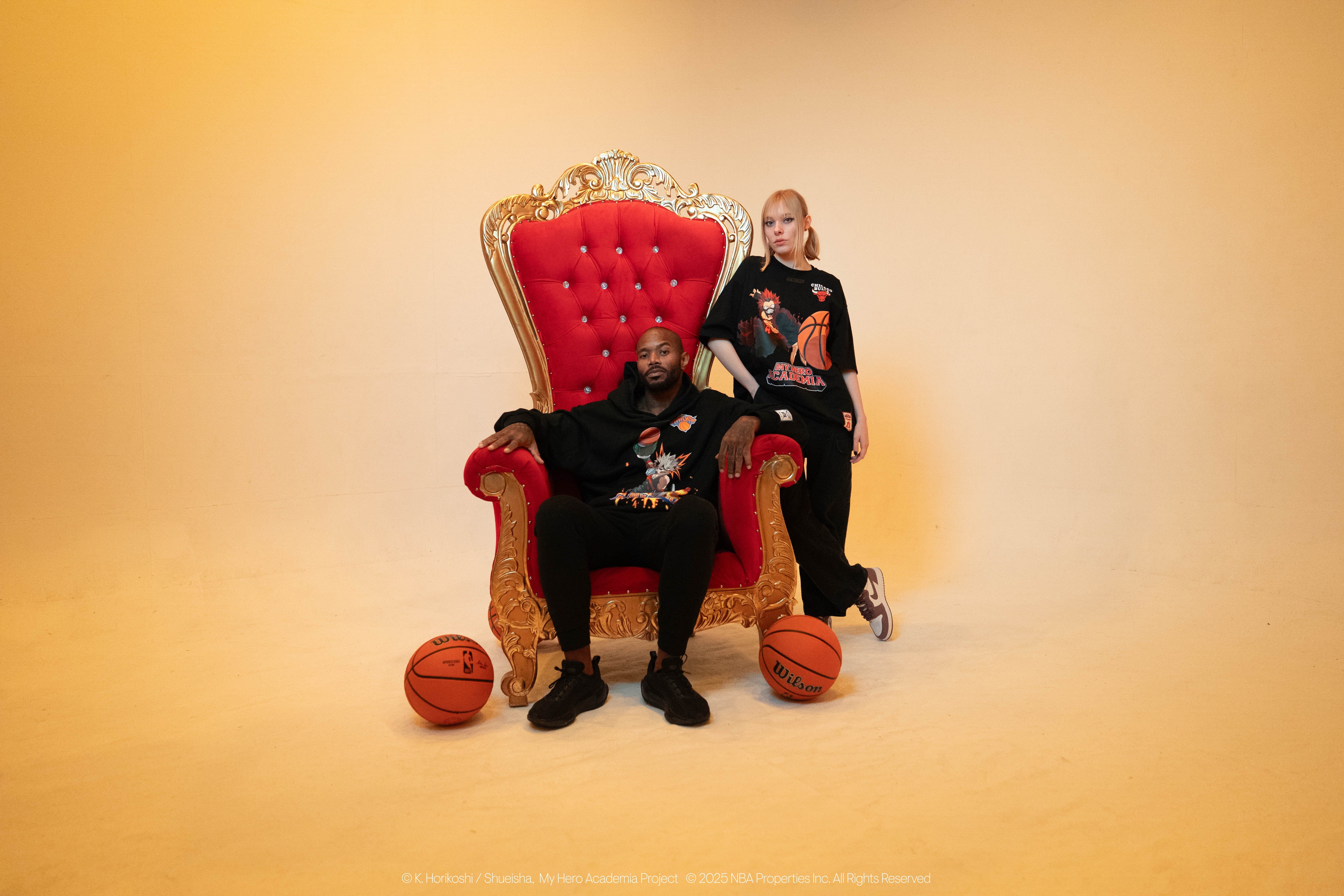 HYPERFLY + NBA + My Hero Academia Knicks Hoodie Apparel / Tops / Sweatshirt Hyperfly 