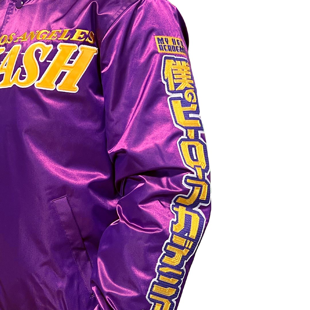 HYPERFLY + NBA + My Hero Academia Lakers Jacket Apparel - Outerwear Hyperfly 