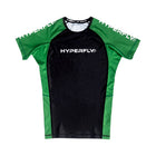 Junior CyberFly Ranked Rash Guard No Gi - Rash Guard Hyperfly Green Junior X Small 